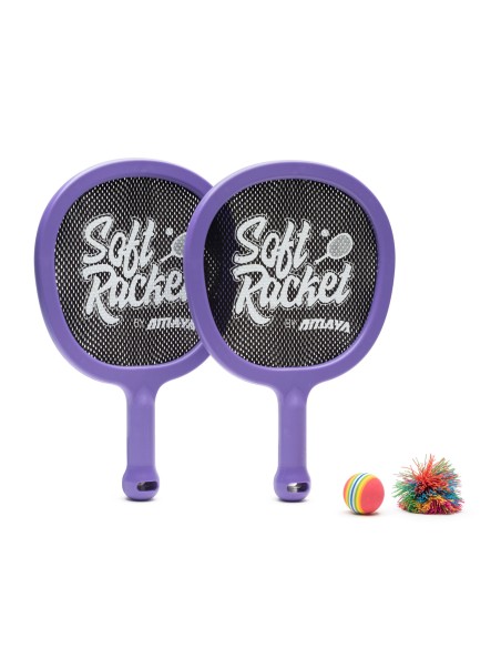 Soft Racket by Amaya Varios colores. Set 2 Und + Pompon