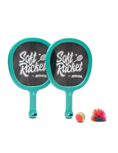 Soft Racket by Amaya Varios colores. Set 2 Und + Pompon