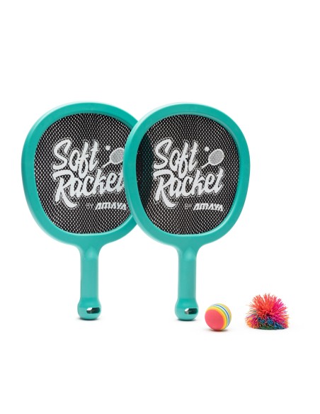 Soft Racket by Amaya Varios colores. Set 2 Und + Pompon