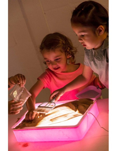 Caja de Actividades Sensoriales LED. Dibuja con arena