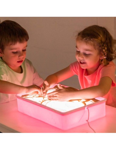 Caja de Actividades Sensoriales LED. Dibuja con arena