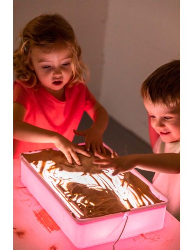 Caja de Actividades Sensoriales LED. Dibuja con arena