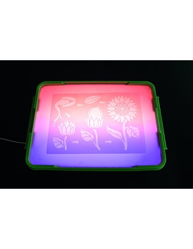 Caja de Actividades Sensoriales LED. Dibuja con arena