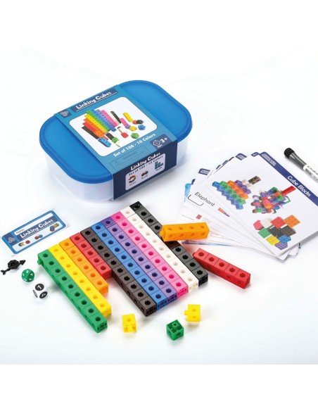 Regletas Juego matemático cubos engarzables