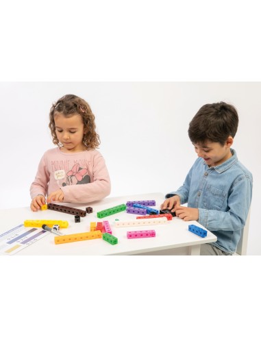Regletas Juego matemático cubos engarzables