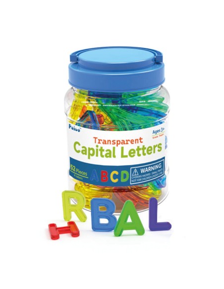 Letras mayúsculas traslucidas