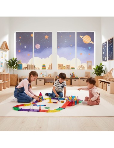 Circuito de coches magnético 108 pcs (incluye dos coches)