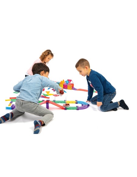 Circuito de coches magnético 72 pcs (incluye dos coches) Circuito de coches magnético 72 pcs (incluye dos coches)