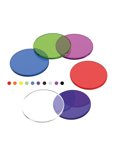 Discos transparentes (6 colores)