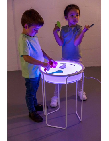 Bandeja sensorial Play Bin Led con soporte ajustable