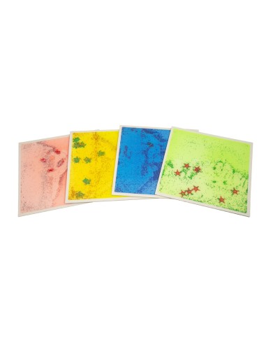 Suelo Sensorial Acuáticos Reflectivas UV – Pack de 4