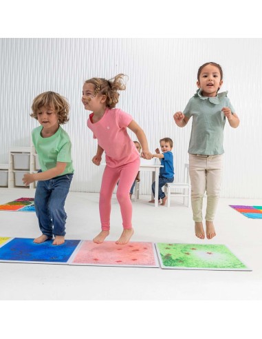 Suelo Sensorial Acuáticos Reflectivas UV – Pack de 4