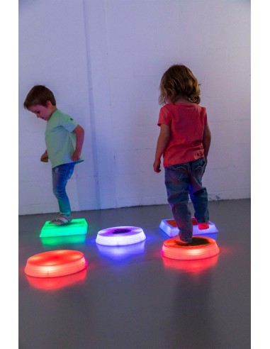 Bases Cuadradas con Líquido e Iluminación LED – Set de 6