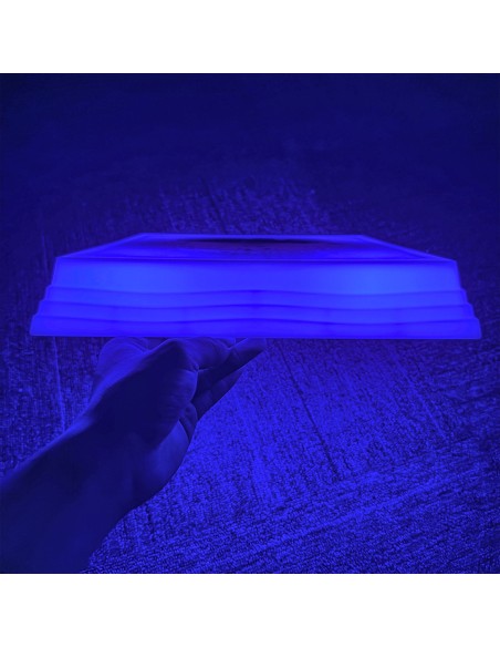 Bases Cuadradas con Líquido e Iluminación LED – Set de 6