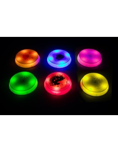 Bases Redondas Sensoriales con Líquido e Iluminación LED - Set de 6