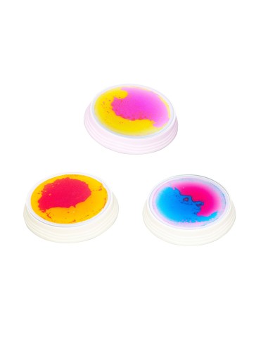 Bases Redondas Sensoriales con Líquido e Iluminación LED - Set de 3