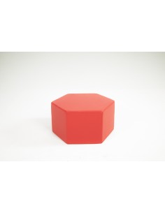 Mesa hexagonal foam cuero