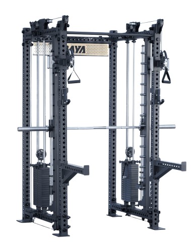 Jaula Multifuncional Profesional | Power Rack + Smith + Doble Polea Pro Series