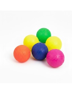 Pelota de Relieve PVC 100 mm – Set de 6 Unidades (Colores Variados)