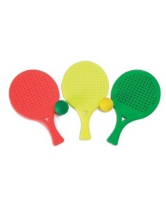 Set 24 Juegos Raqueta Playa Ligera (2 Palas + Pelota)