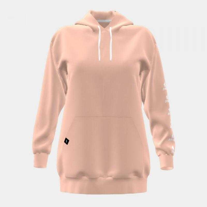 SUDADERA CON CAPUCHA URBAN STREET ROSA CLARO - Imagen 1