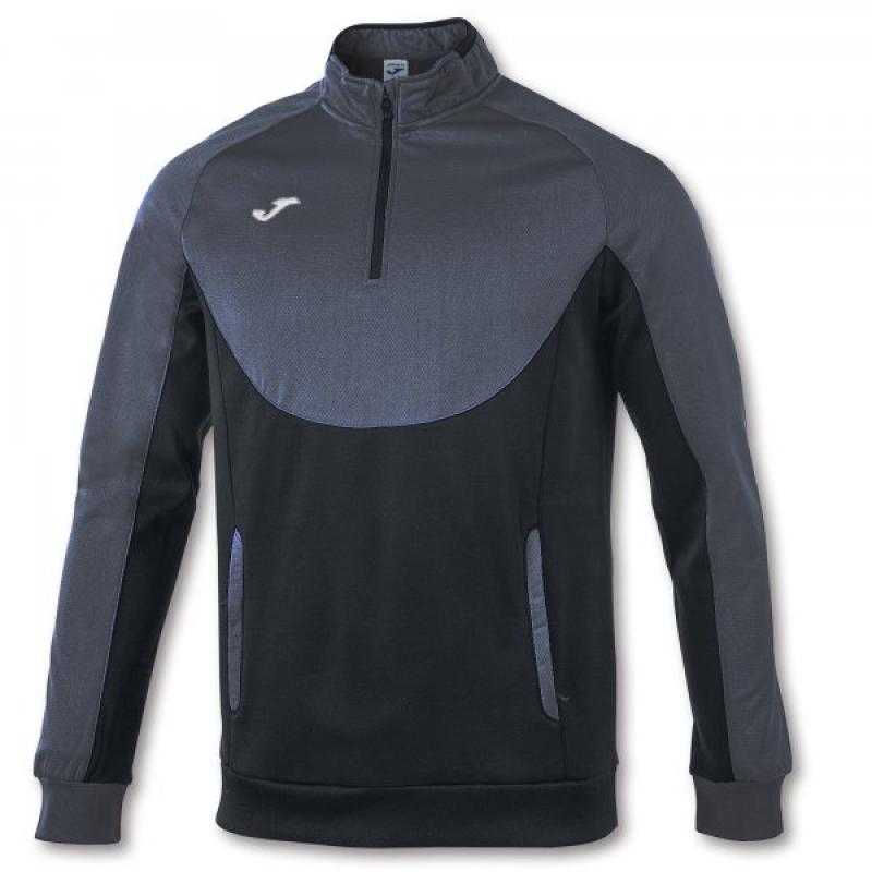 Sudadera essential 1/2 cremall antracita-negr