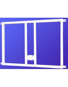 Soporte metalico para sujeccion tablero y aro minibasket a la pared