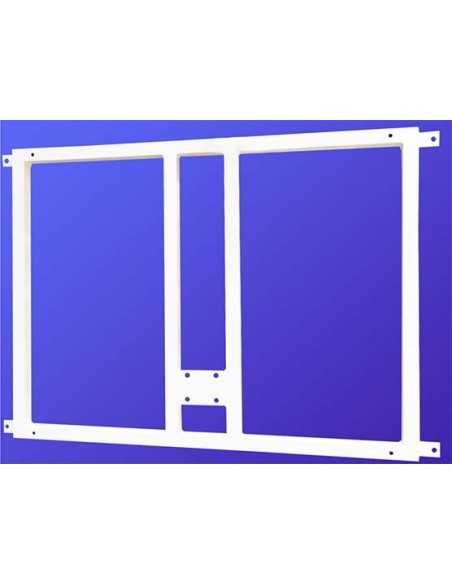 Soporte metalico para sujeccion tablero y aro minibasket a la pared