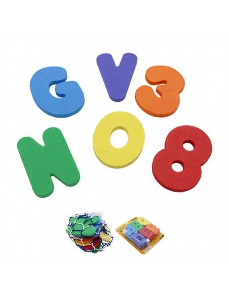 Set letras y números foam