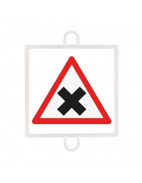 Panel de señalización tráfico de peligro nº 3 (intersección)