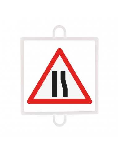 Panel de señalización tráfico de peligro nº 9 (estrechamiento)