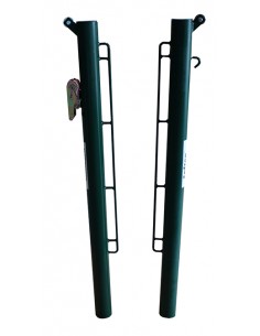 Juego postes pádel metálicos ø 80mm fijos