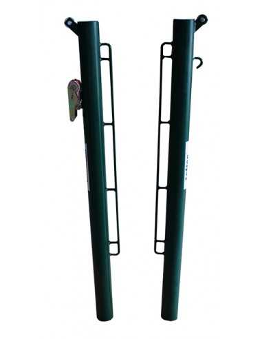 Juego postes pádel metálicos ø 80mm fijos