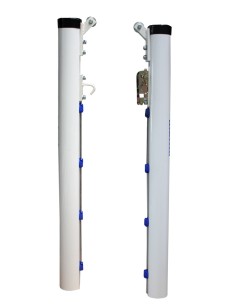 Juego postes pádel aluminio ø 90mm fijos
