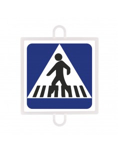Panel de señalización tráfico de indicación nº 3 (paso peatones)