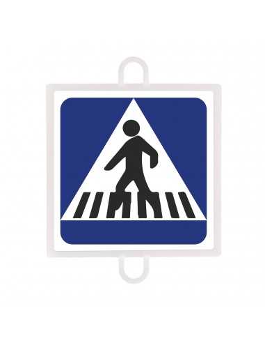 Panel de señalización tráfico de indicación nº 3 (paso peatones)