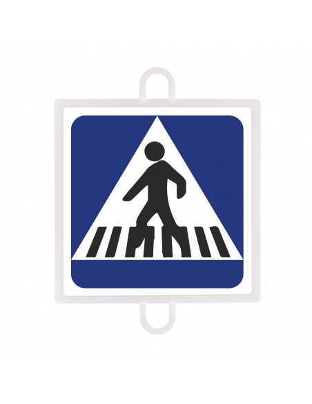 Panel de señalización tráfico de indicación nº 3 (paso peatones)