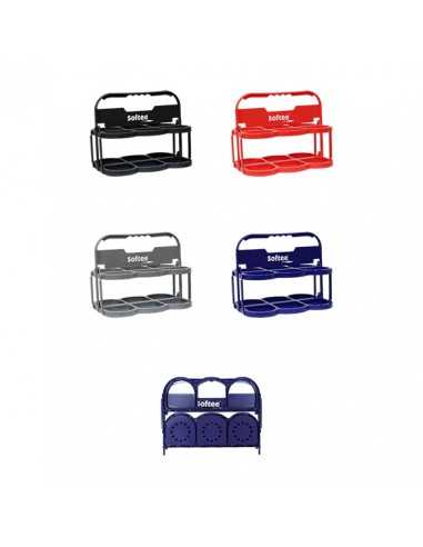 Portabotellas plegable deluxe para 6 botellas