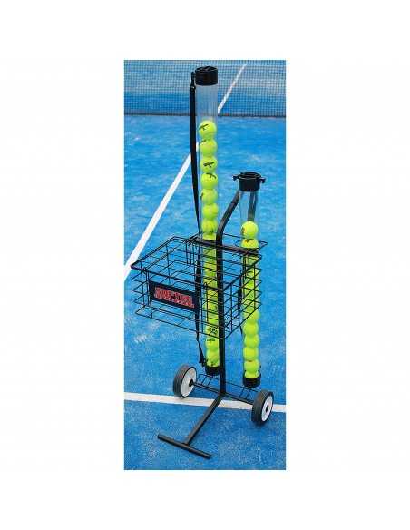 Carro portapelotas tenis / pádel 80 pelotas softee