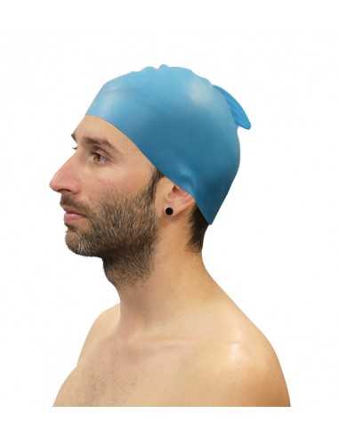 Gorro natación silicona con aleta softee