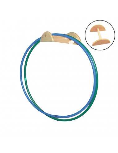 Soporte madera para aros/cuerdas