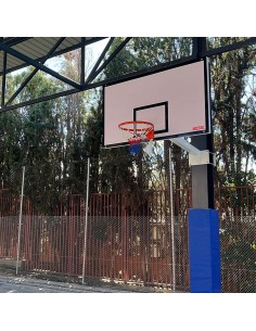 Jgo canasta basket fija a viga vuelo 1,65 m