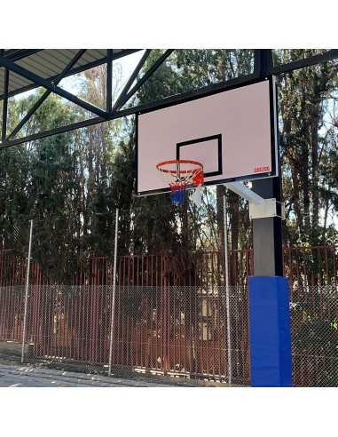 Jgo canasta basket fija a viga vuelo 1,65 m