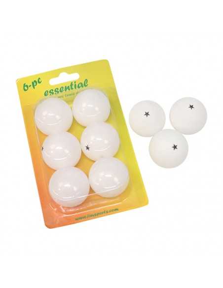 Caja 6 pelotas pvc essential tenis de mesa