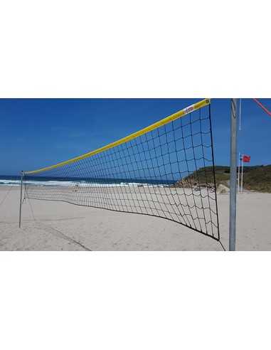 Red voley playa 3 mm linea premium con cinta amarilla