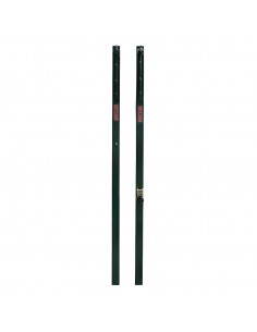 Juego de 2 postes de voleibol metálicos cuadrados 80x80mm fijos