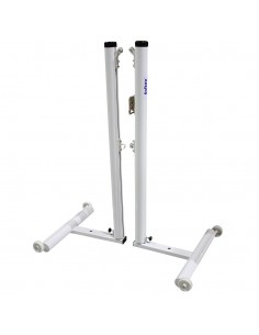 Juego de 2 postes bádminton aluminio deluxe tubo 90mm