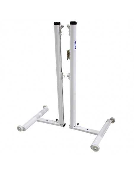 Juego de 2 postes bádminton aluminio deluxe tubo 90mm