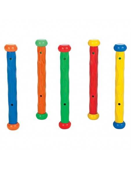 Juego 5 bastones buceo flexibles