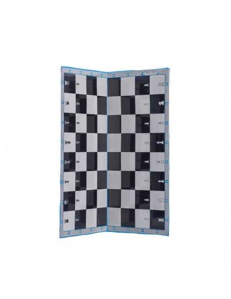 Tablero ajedrez 43 cm plegable - incluye fichas sencillas-